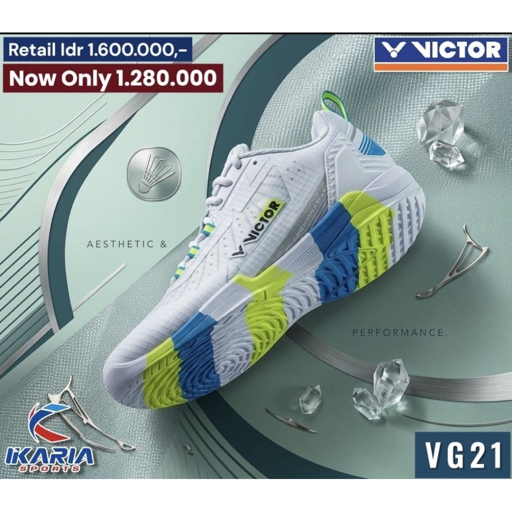 SEPATU BADMINTON VICTOR VG21 ORIGINAL 100%