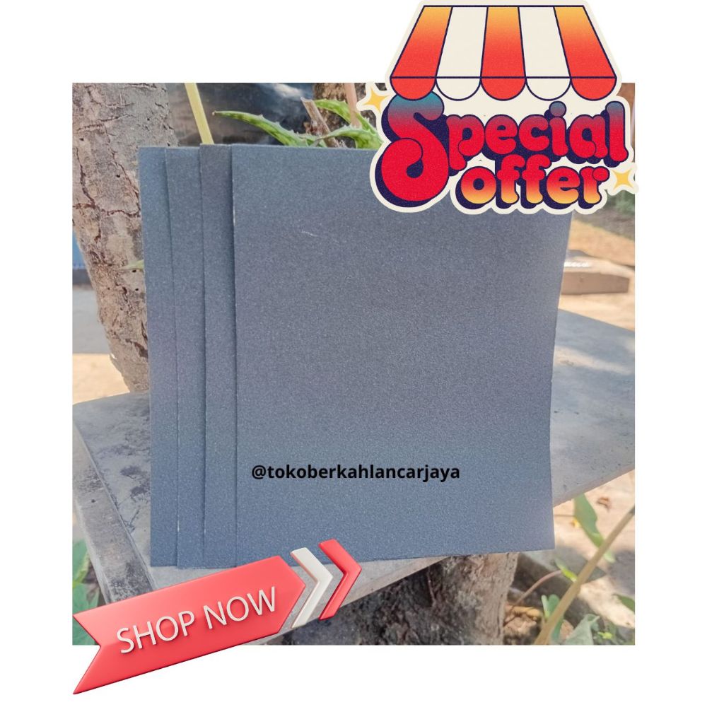 (AMPLAS) AMPLAS GOSOK BESI / AMPLAS LEMBAR KERTAS GOSOK / AMPLAS GOSOK SEBELUM NGECAT