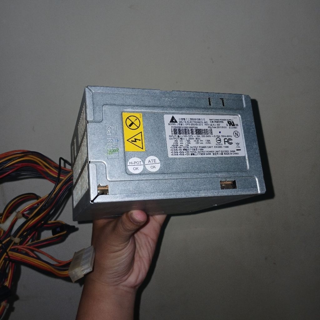 Psu delta build up 250 watt pure