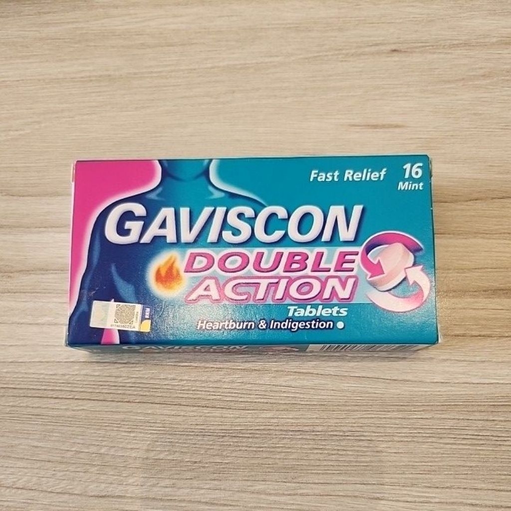 GAviscon Double Action Tablet / Obat Asam Lambung / Made In UK