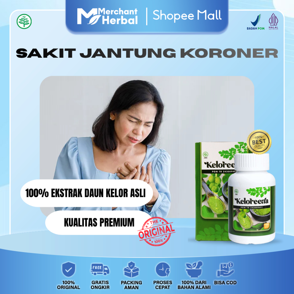 Obat Sakit Jantung Koroner, Pembengkakan Jantung & Obat Stroke Iskemik - Keloreena Kapsul