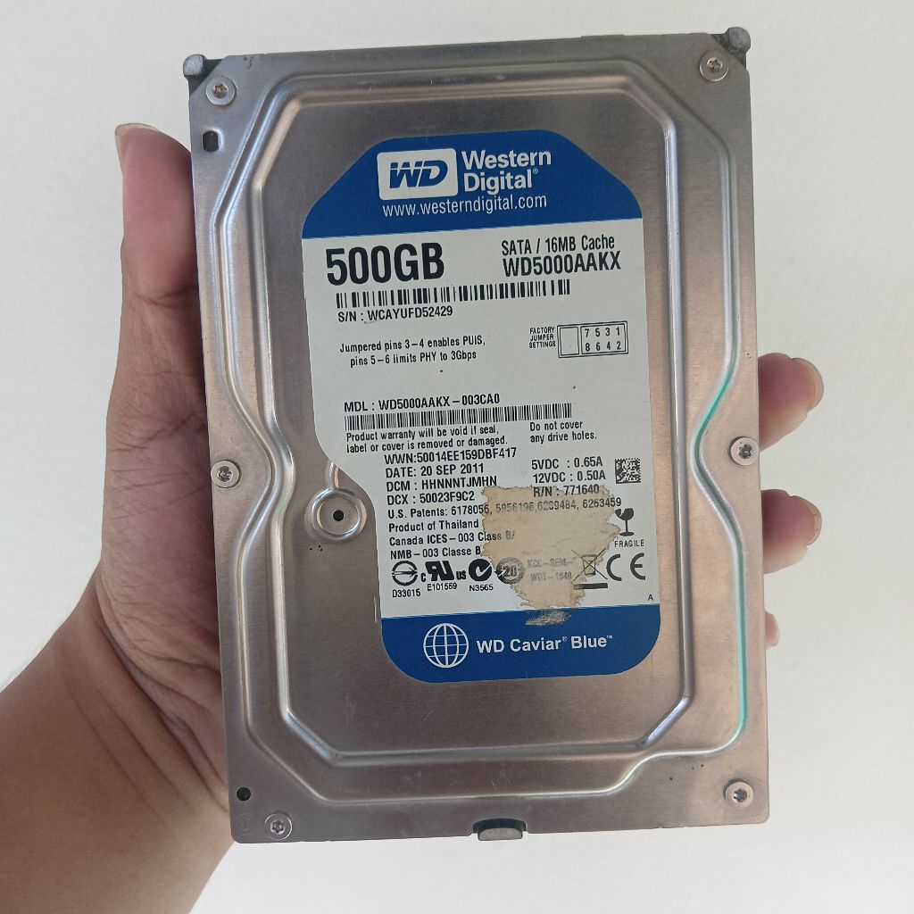 Hardisk internal 500gb WD Blue Sata