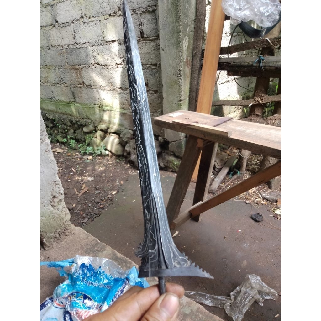 bilah keris bali 35 cm lurus (s35)