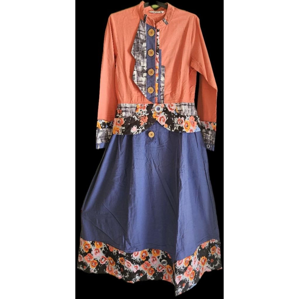 Gamis batik etnik motif Tuneeca (Prevloved) Tuneeca