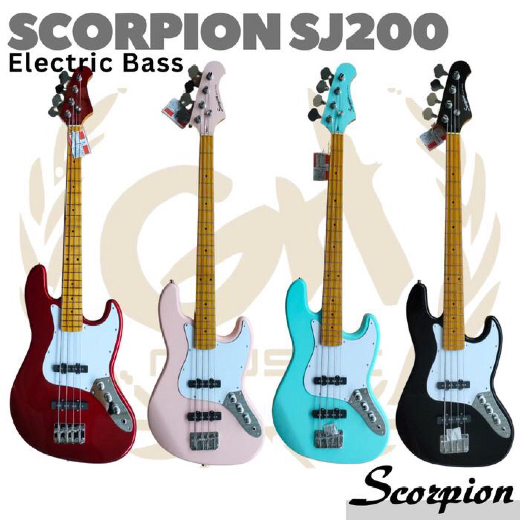 GITAR BASS ELEKTRIC SCORPION SJ 200 ORIGINAL
