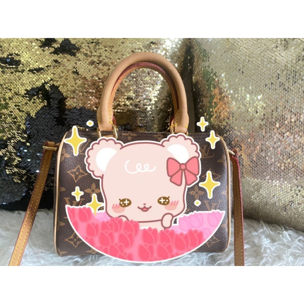 Tas Preloved L* Speedy Canvas Monogm Bag.
