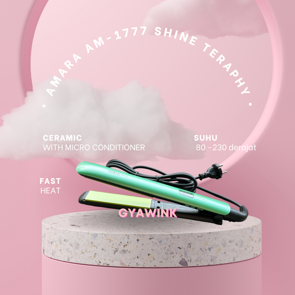 Catokan Amara Premium Original Hair Straightener Ionic Ceramic Fast Heat AM-1117 AM-9888L AM-9800 AM