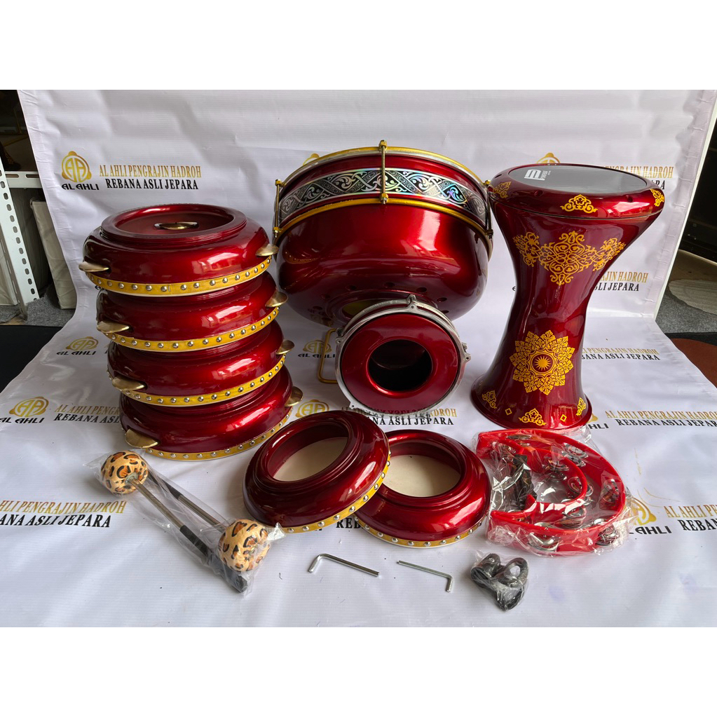 ALAT HADROH SATU SET / REBANA SATU SET BERKUALITAS