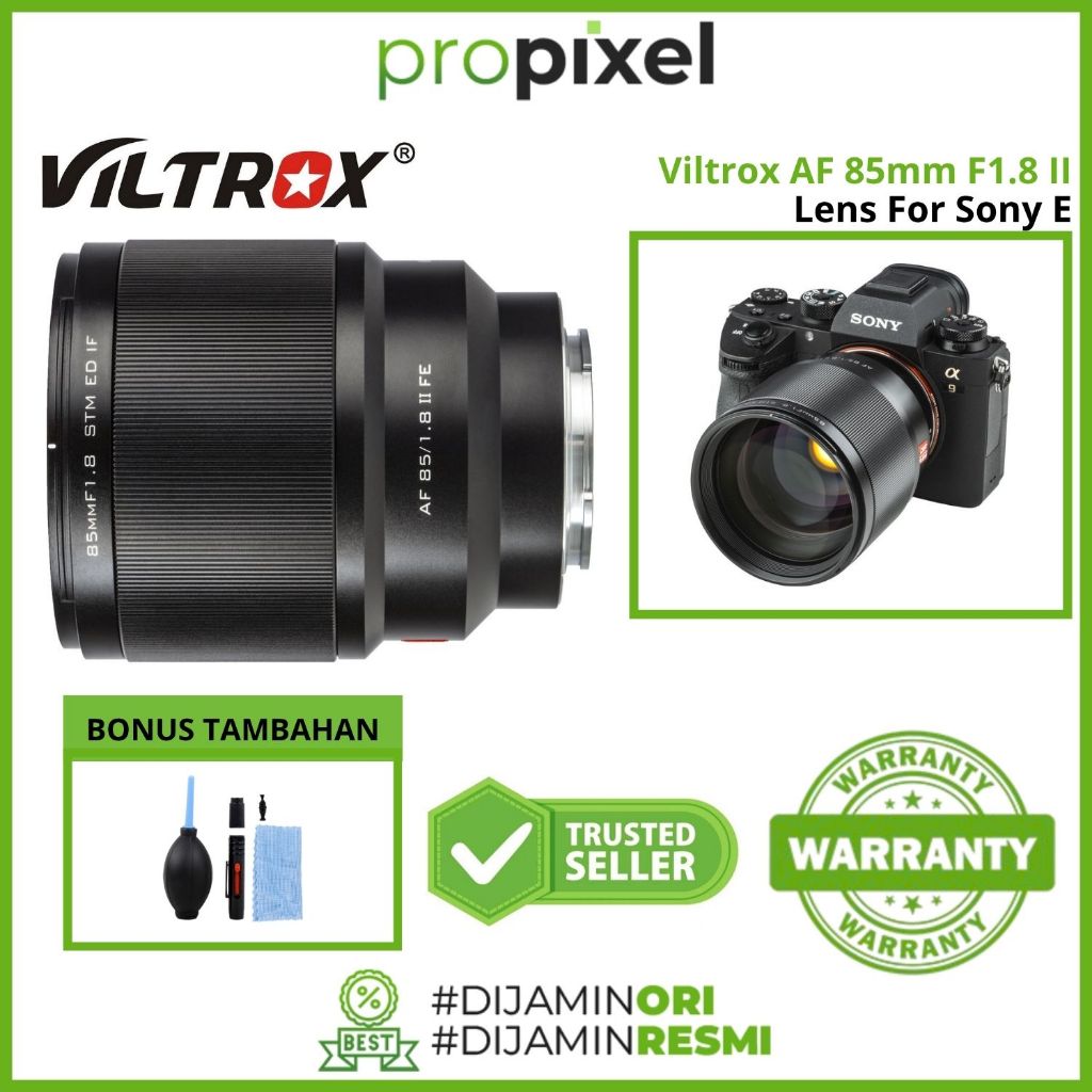 Viltrox AF 85mm f1.8 II for Sony E Fullframe Lens 85 mm f/1.8 GARANSI RESMI