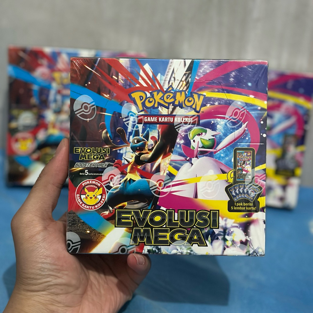 (Ori) Pokemon BOX Card EVOLUSI MEGA / Pokemon Booster BOX / Kartu Pokemon Original Indonesia