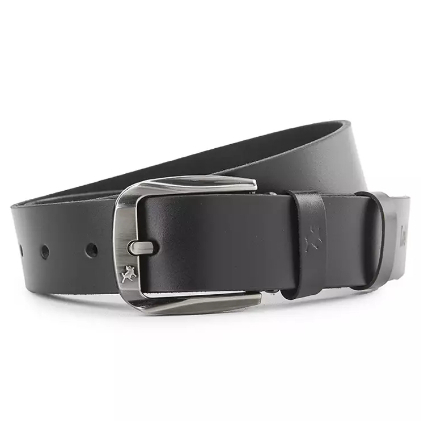 Belt Kulit B469NBL Belt Pria Gesper Ikat Pinggang Sabuk Pria Original Lois Hitam