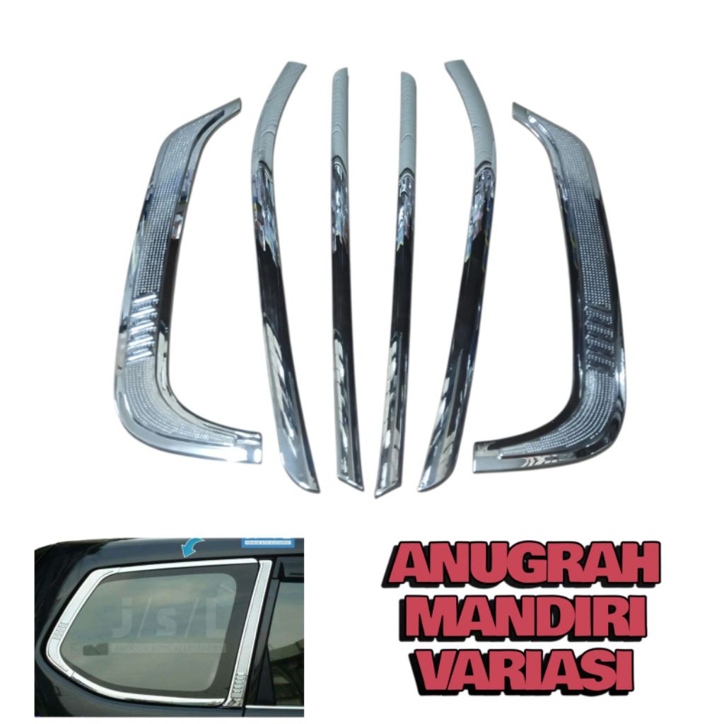 END PILAR / LIS KACA MATI AVANZA XENIA LAMA VVT-I 2004-2011 CHROME