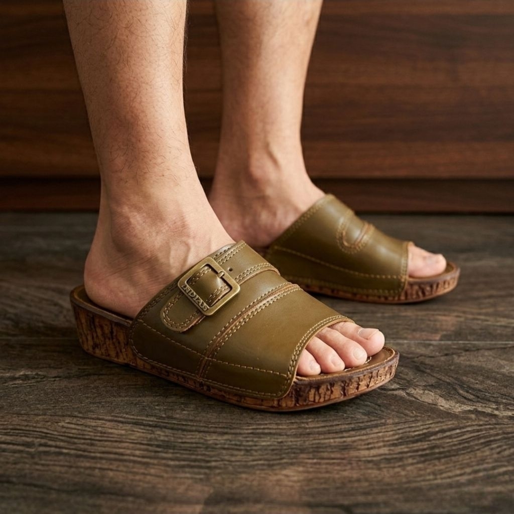 Sandal Kulit Pria Indian 445 Ori