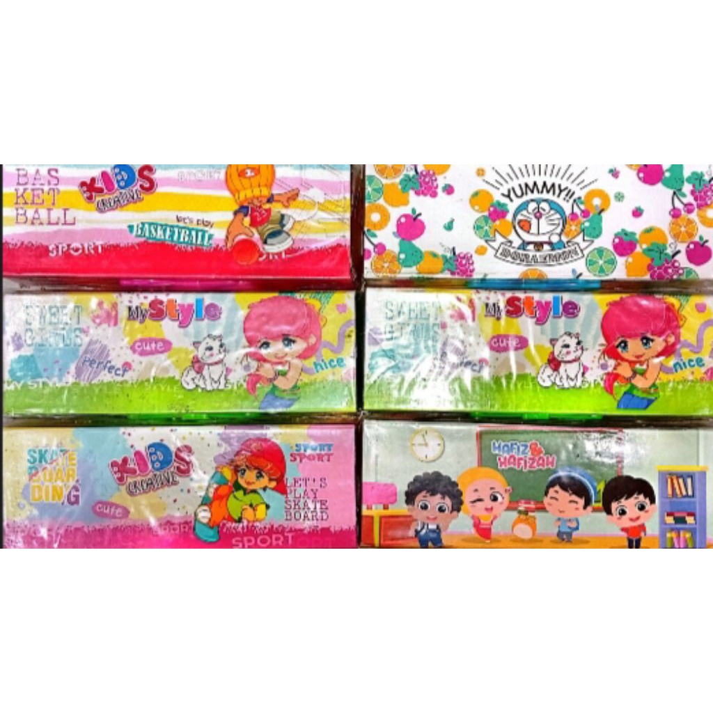 Kotak Pensil Kunci Kode Karakter Anak