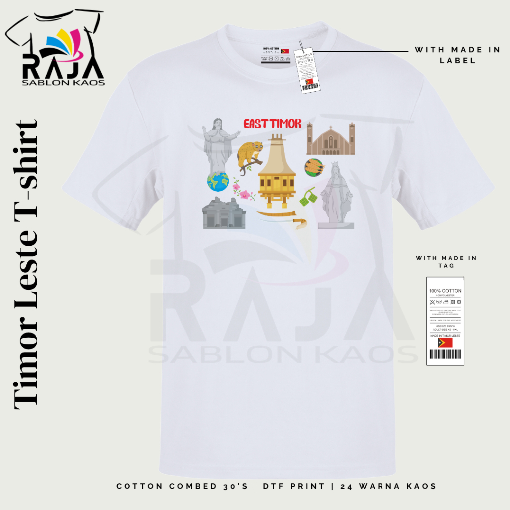 Baju Souvenir Kaos Souvenir Oleh-oleh Negara Timor Leste Type 3