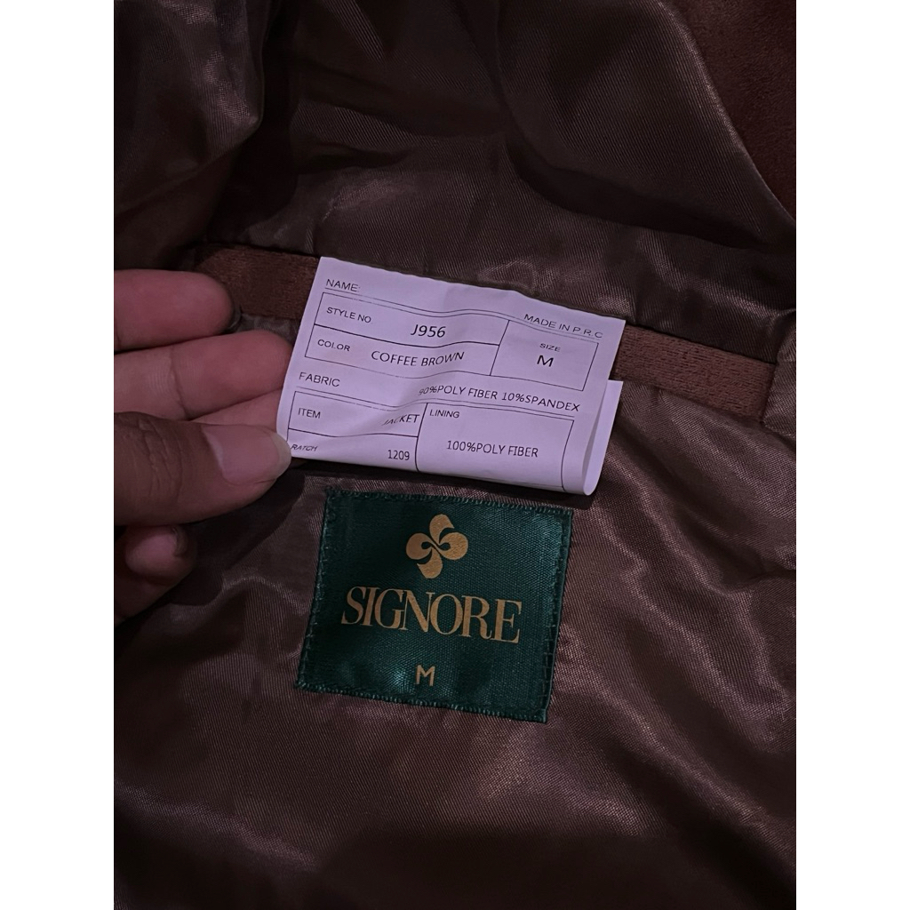 cheongsam suede jacket signore