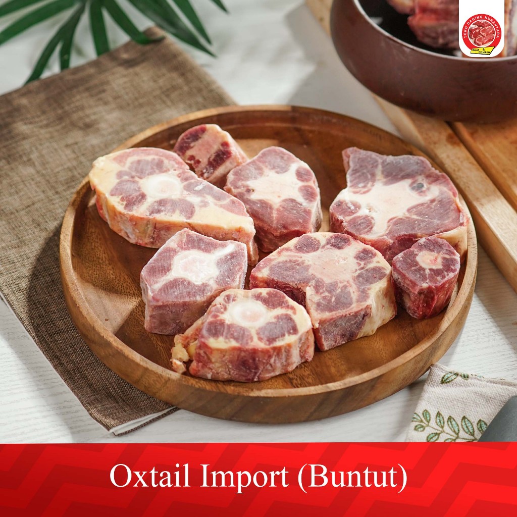 Daging Buntut Sapi Lokal 1kg - Segar, Halal, Potongan Mix Cut