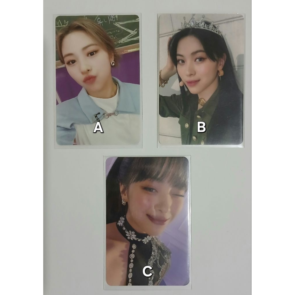itzy shin ryujin pc photocard no bad days nbd february checkmate concert trading card tc selfie pob 