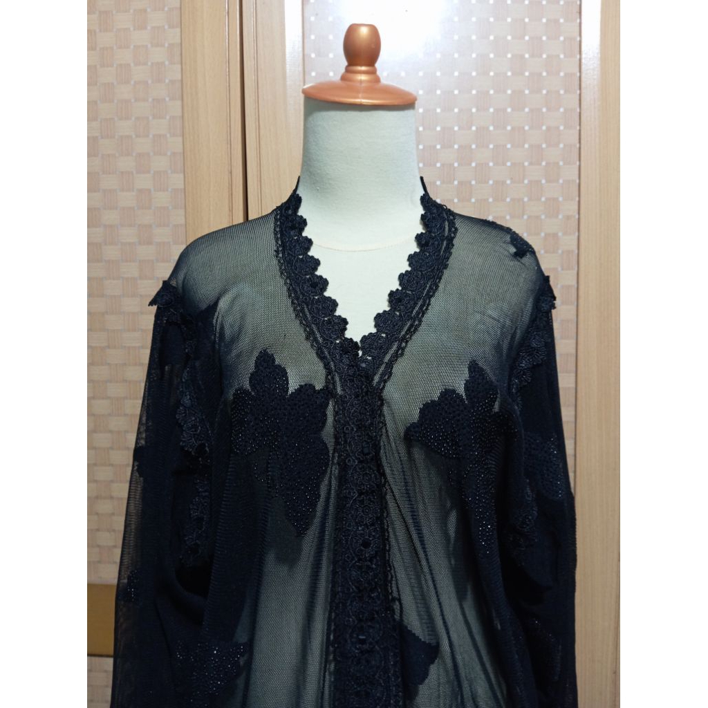 Outer Mukhawar Bordir Tile Swarovski (Preloved)