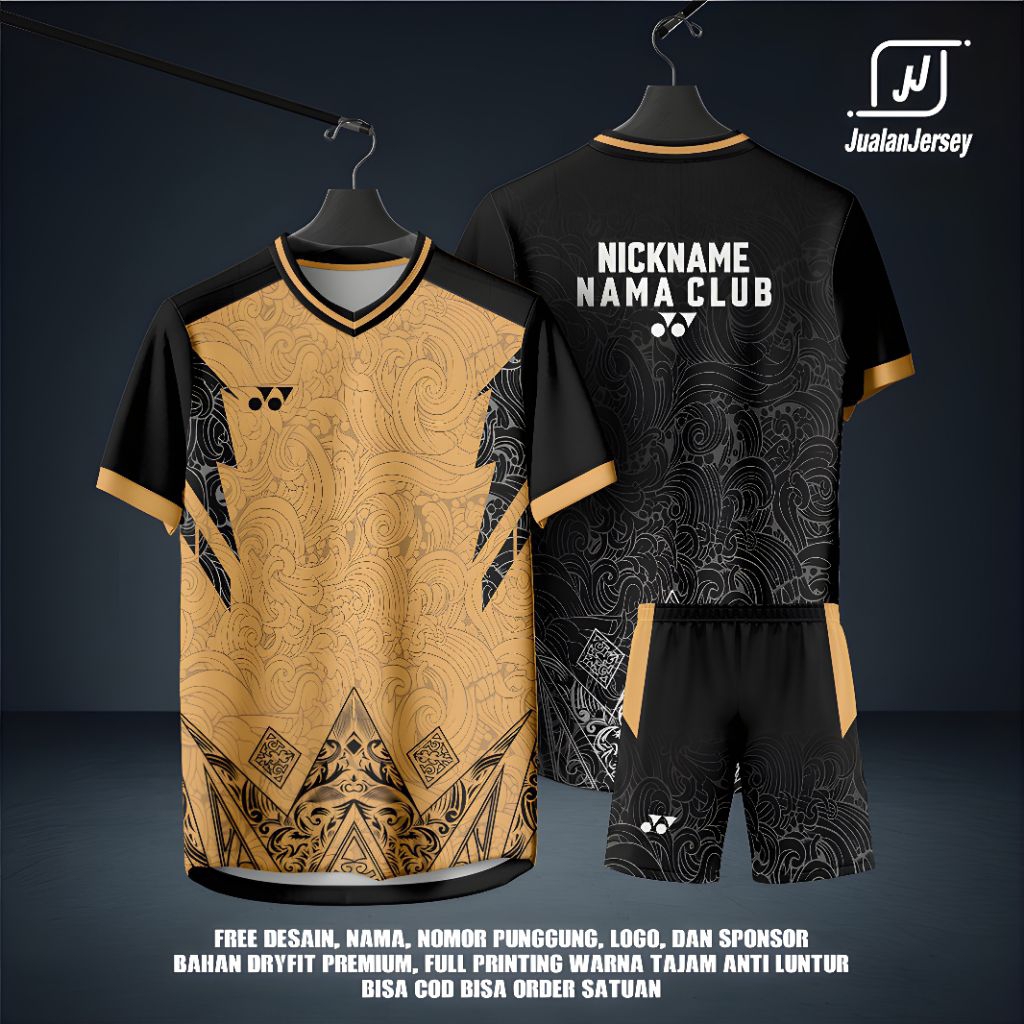 Jersey Kaos Sport Badminton Custom ( Free Custom Design-Nama-Club )