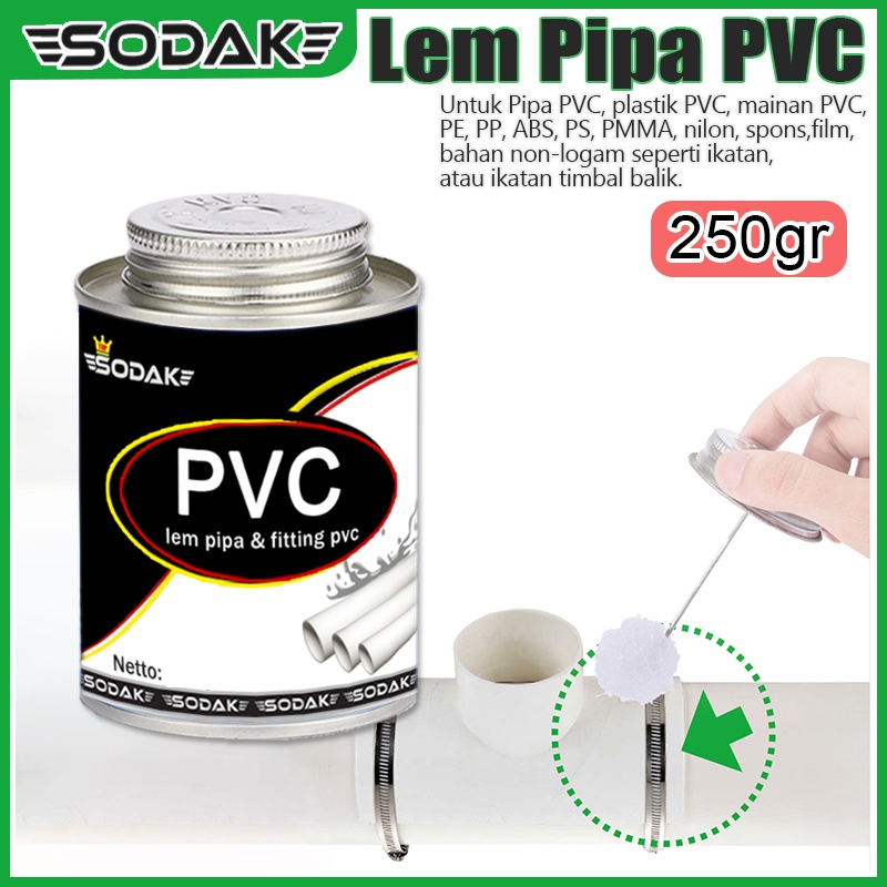 Lem PVC Kaleng 250gr / Lem Pipa PVC Kaleng / Lem Pipa Paralon 002