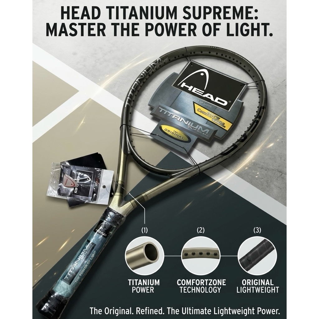 Raket Tenis HEAD Titanium Supreme TiS6