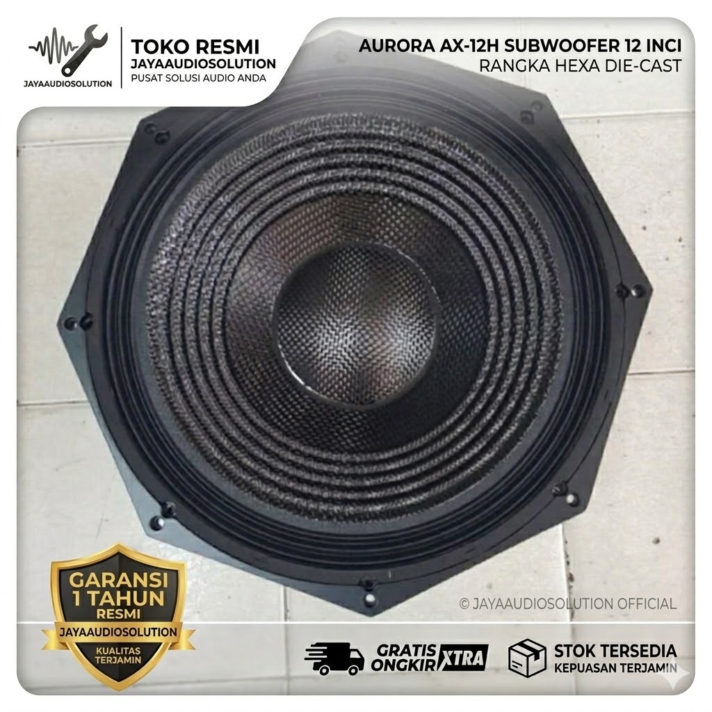 Komponen Speaker HUPER 1200 WATT Carbon 18inch