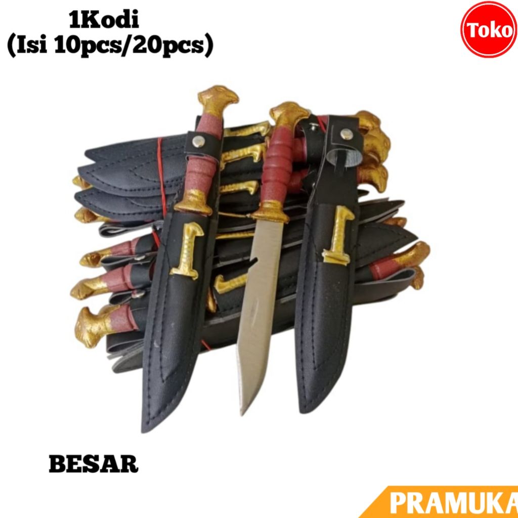 1Kodi Pisau Belati Pramuka Besar / Belati Pramuka Besar / Pisau Bowie Besar
