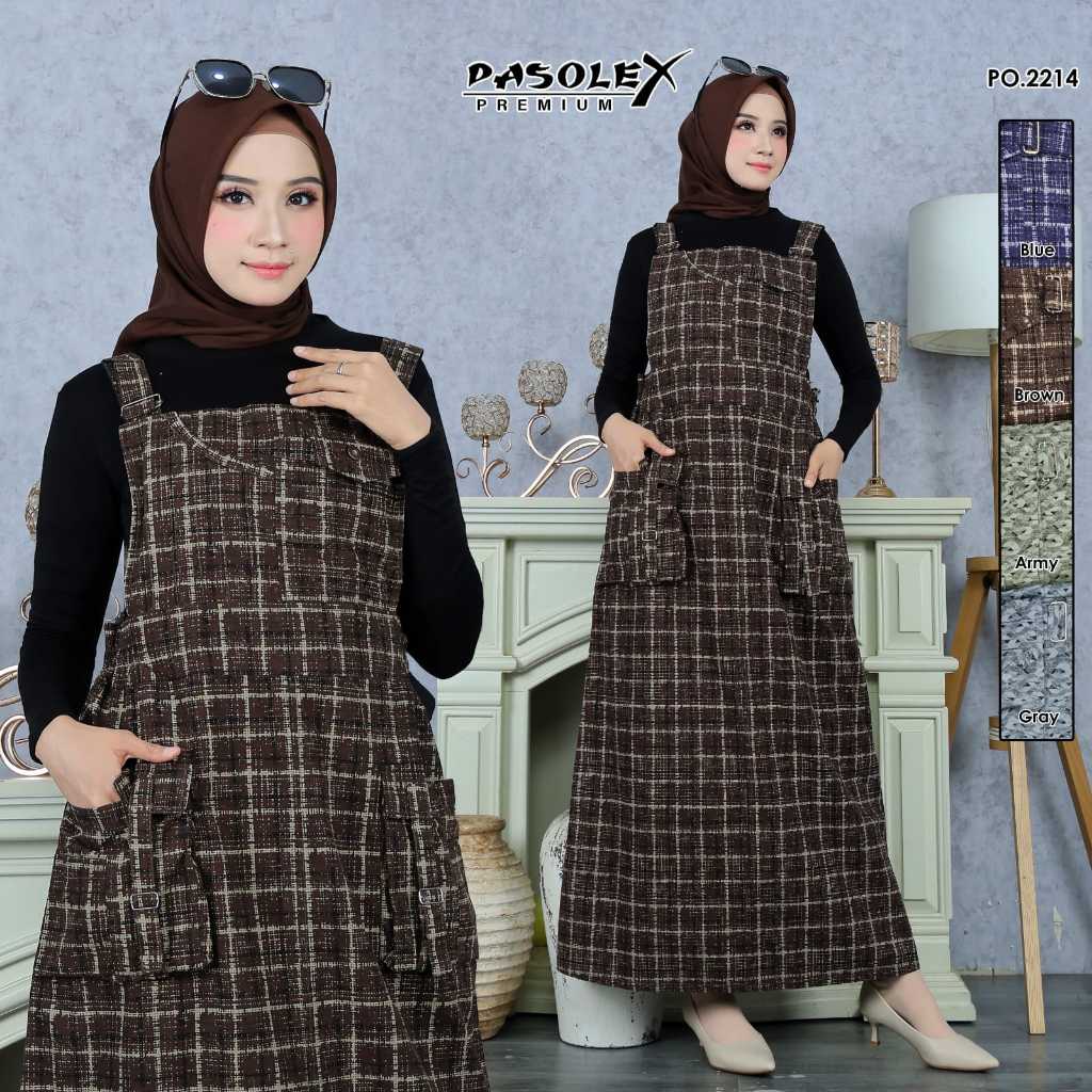 Pasolex Overall Wanita Kombinasi 2214 Overall Dress