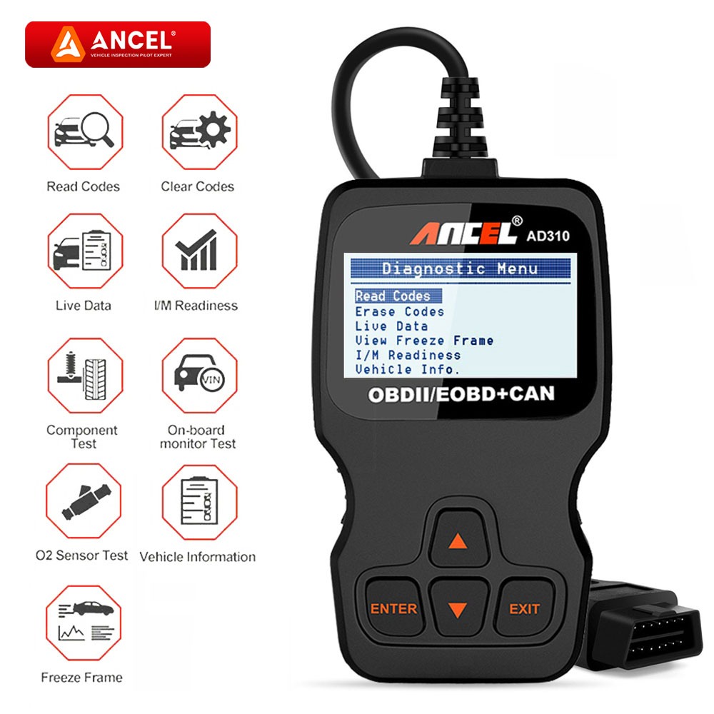 ANCEL AD310 OBD2 Scanner Mobil Enhanced Car Universal OBD2 Scanner Engine Car Fault Code Reader