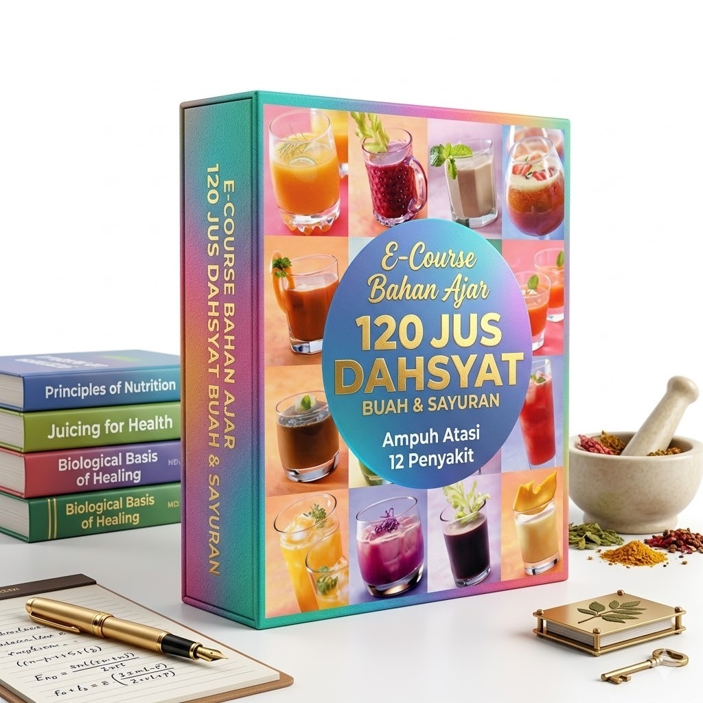 E-Course Bahan Ajar 120 Jus Dahsyat Buah & Sayuran Ampuh Atasi 12 Penyakit