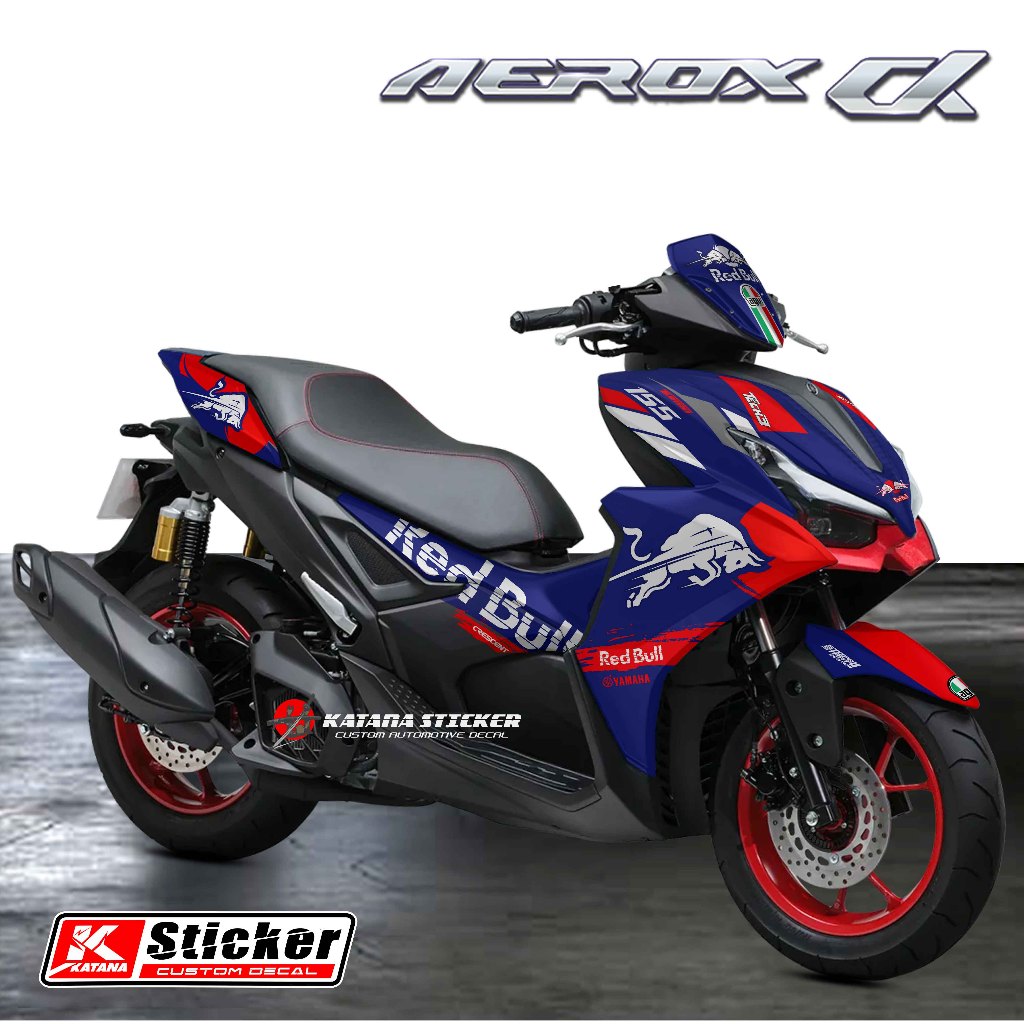 Decal Sticker Full Body Yamaha Aerox Alpha turbo 2025-2026 Red Bull Racing