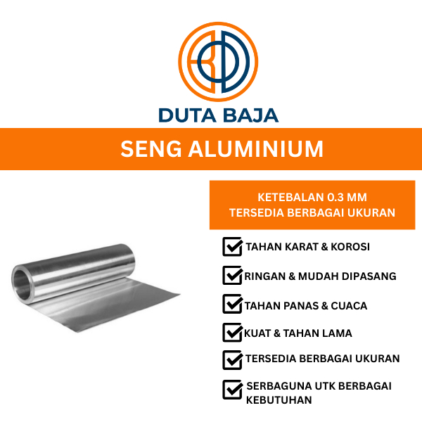 SENG ALUMUNIUM/ALUM/SENG TALANG 0.3 MM [DUTA BAJA OFFICIAL STORE]