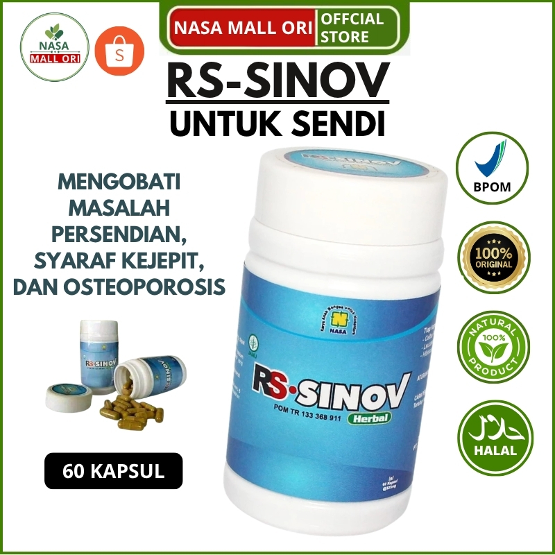 RS-SINOV NASA Obat Herbal Sendi Nyeri Tulang, Rematik, Osteoporosis Herbal BPOM