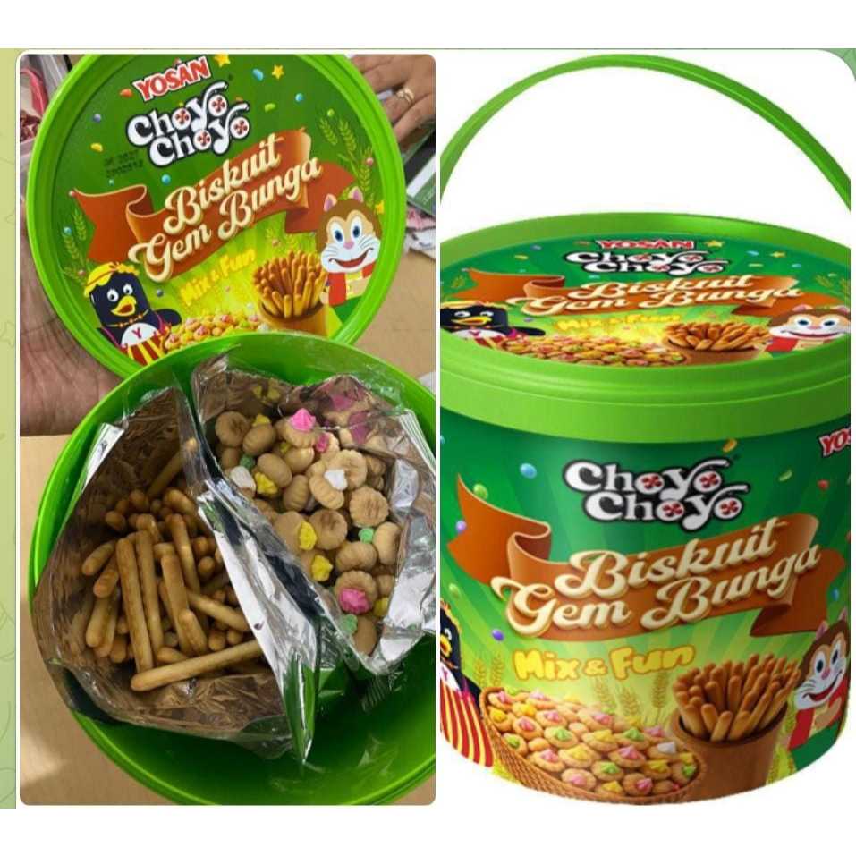 Yosan Choyo Gem Biskuit Bunga Toples