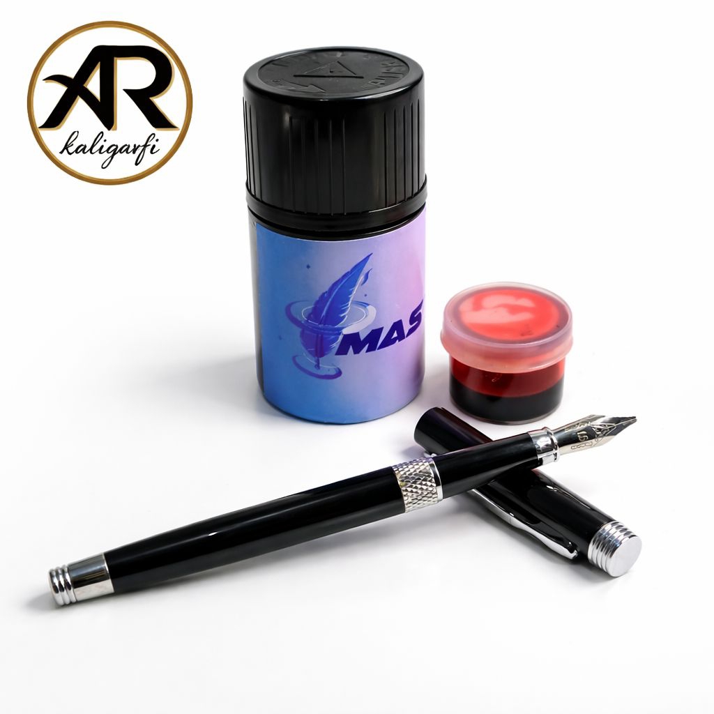 Fountain pen pena ijazah nib 1,5 mm pena kaligrafi tinta isi pulpen isi ulang