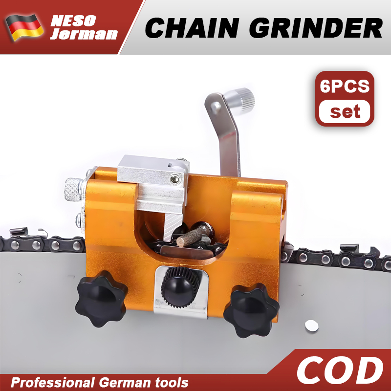 Neso Alat Jerman Penggiling rantai Alat Pengasah Rantai Gergaji Aluminium / Alat Pengasah Rantai Ger