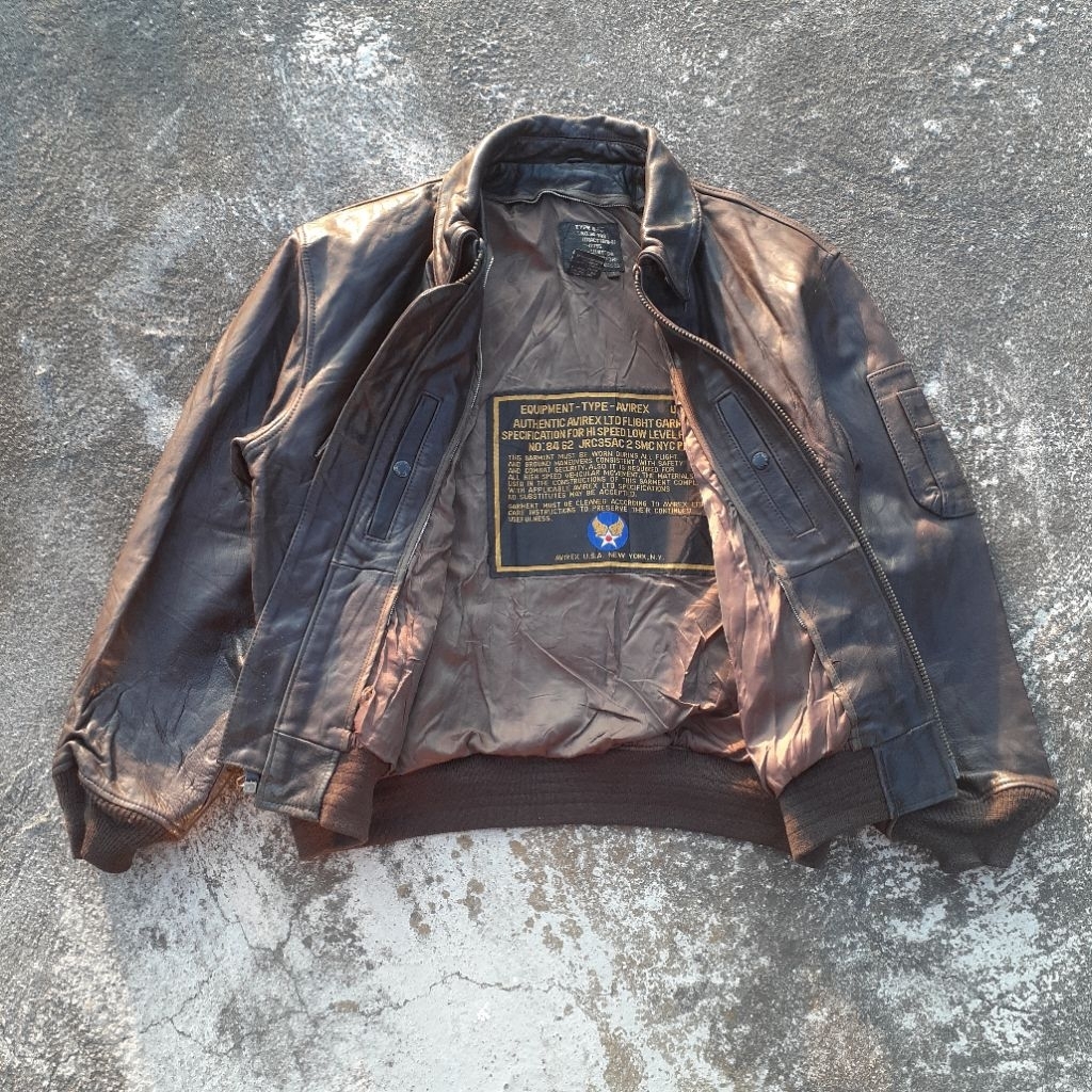 leather jacket avirex type b-15