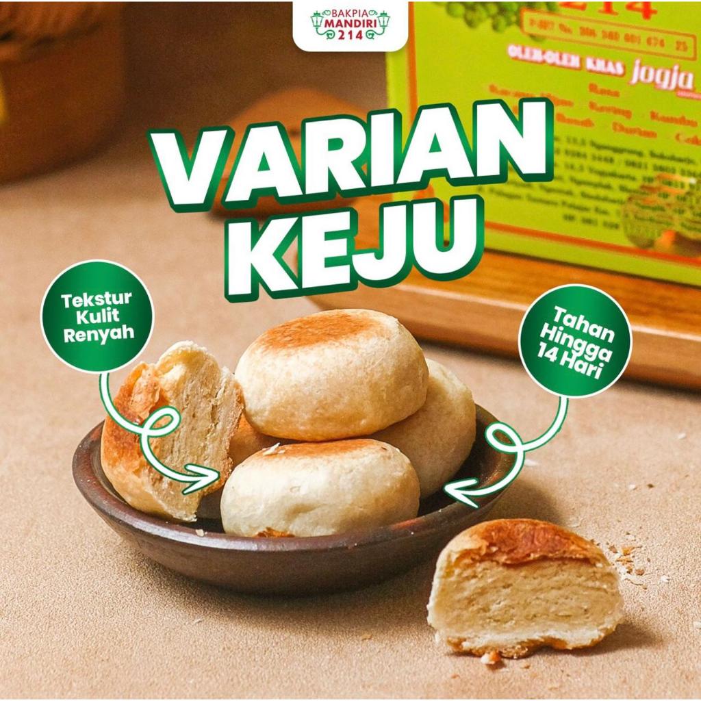 BAKPIA PATHOK KEJU (KERING) KHAS JOGJA ASLI PREMIUM - BAKPIA MANDIRI 214
