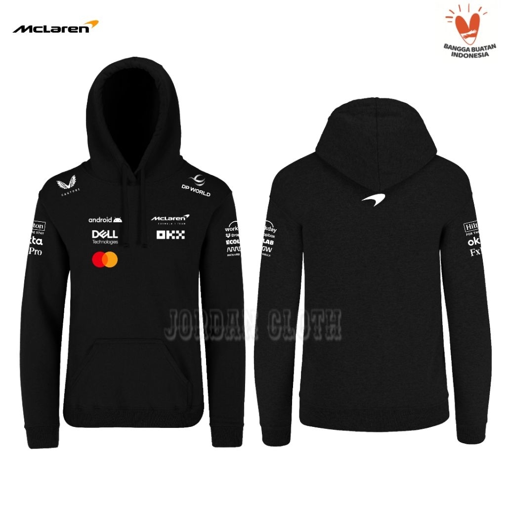 Hoodie Jaket Sweater McLaren Team Balap Racing F1