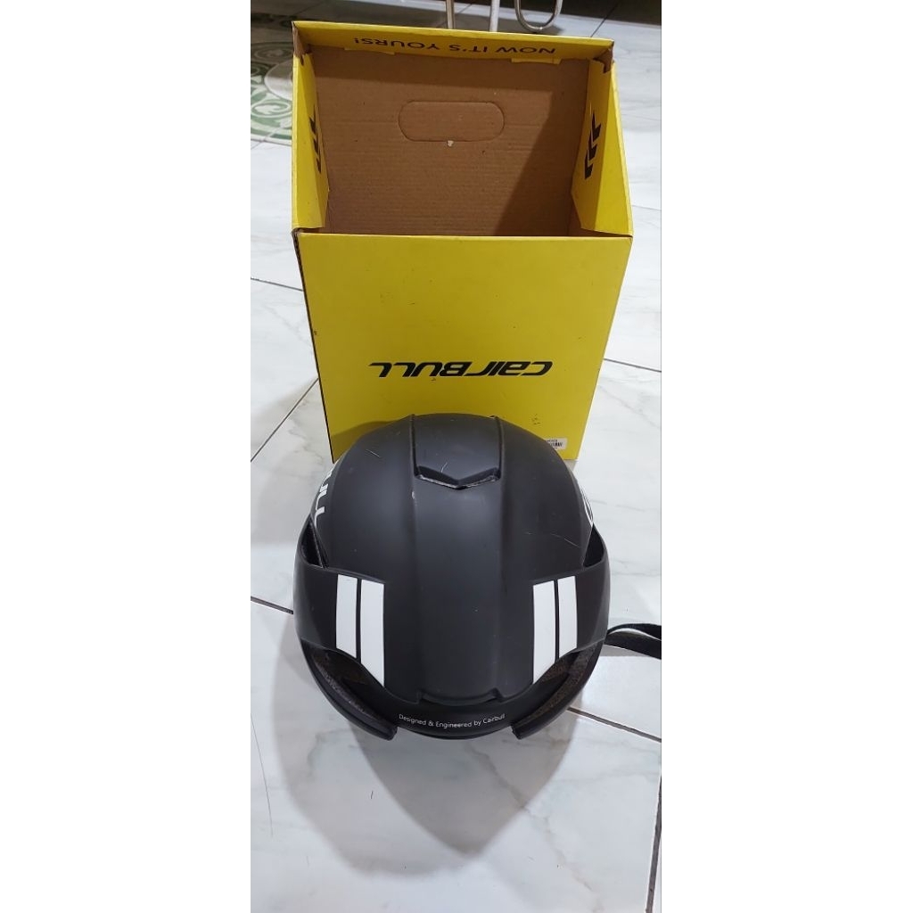 Helm sepeda CAIRBULL CB-06 Hitam List Putih