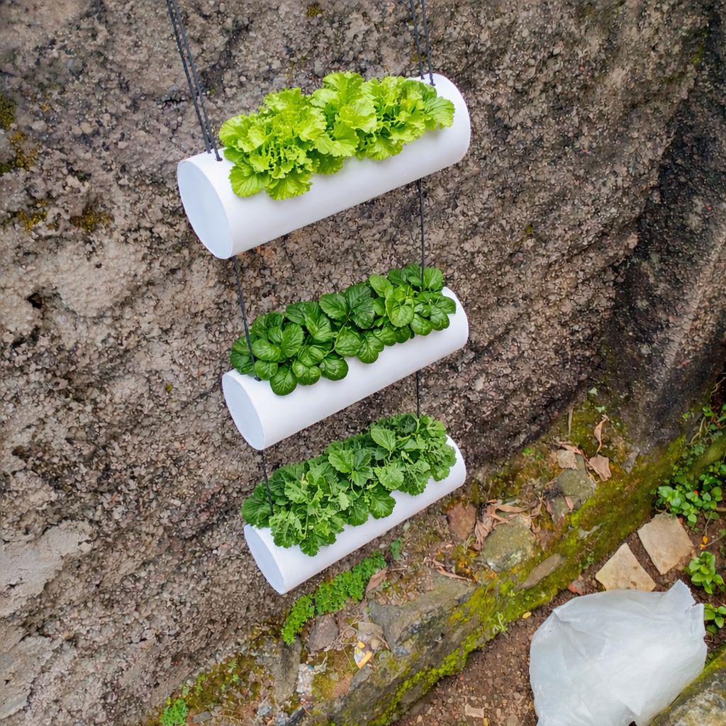 BISA COD | POT MURAH | Pot Horizontal PVC 2.5 Inch 25cm Tebal | Pot Gantung Strawberry | Paralon Tan