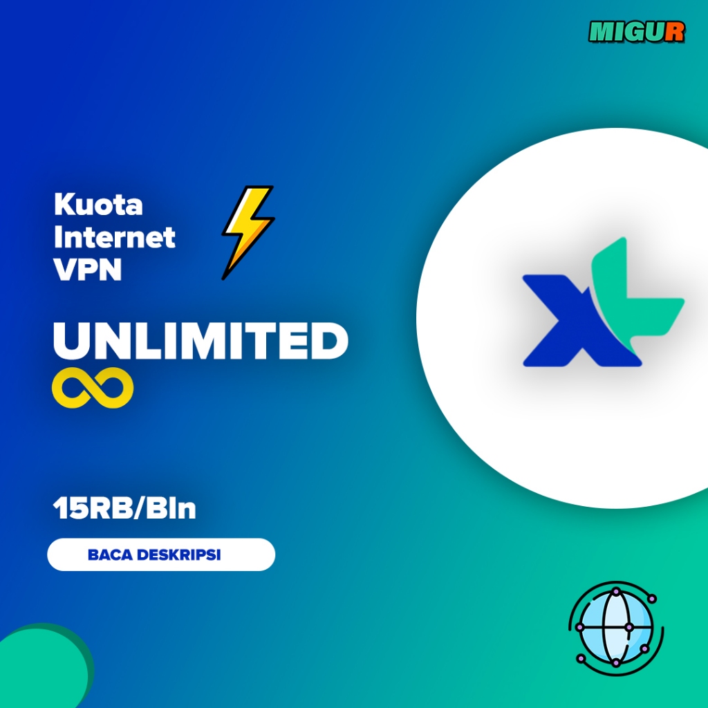 Kuota XL Unlimited VPN 1 Bulan