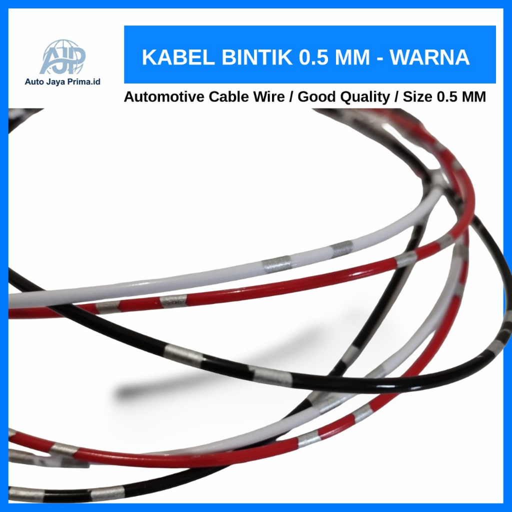 Kabel Body 0.5 mm Kabel Bintik 0.5 mm Campur Warna Kabel Otomotif Body Motor Mobil Serabut Tembaga