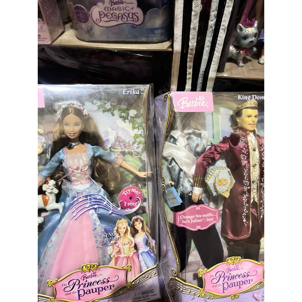 Barbie erika & dominic princess pauper set (SUPER RARE)