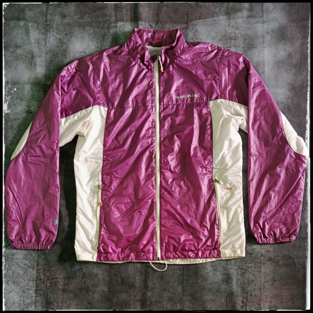 MontBell jaket windbraker parasut running double layer size M