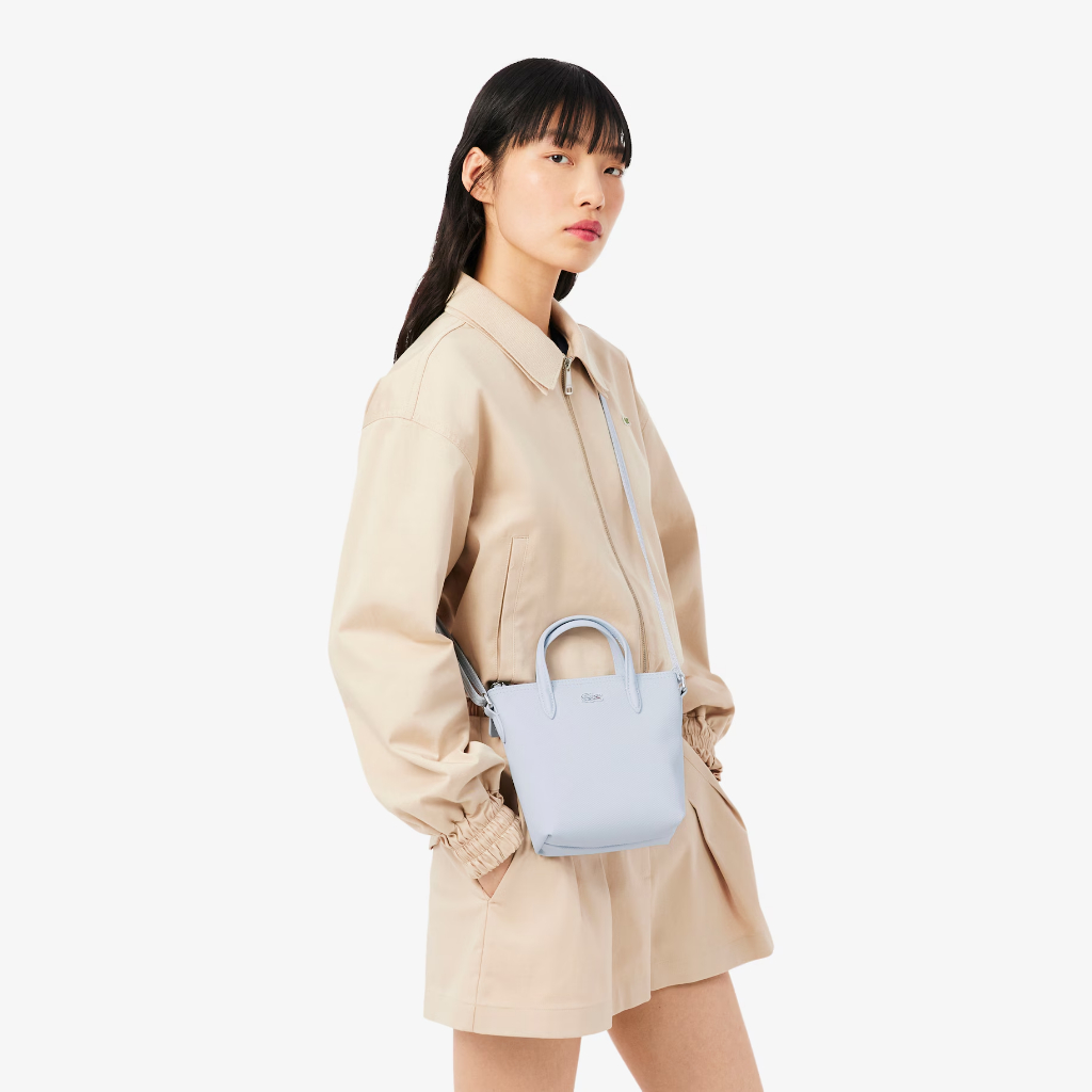 LACOSTE mini tote bag dengan tali selempang crossbody jinjing kasual daily wanita