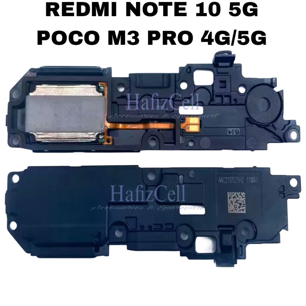 BUZZER BAWAH / SPEAKER BAWAH MUSIK HP XIAOMI REDMI NOTE 10 5G / POCO M3 PRO 4G/5G ORI FULSHET