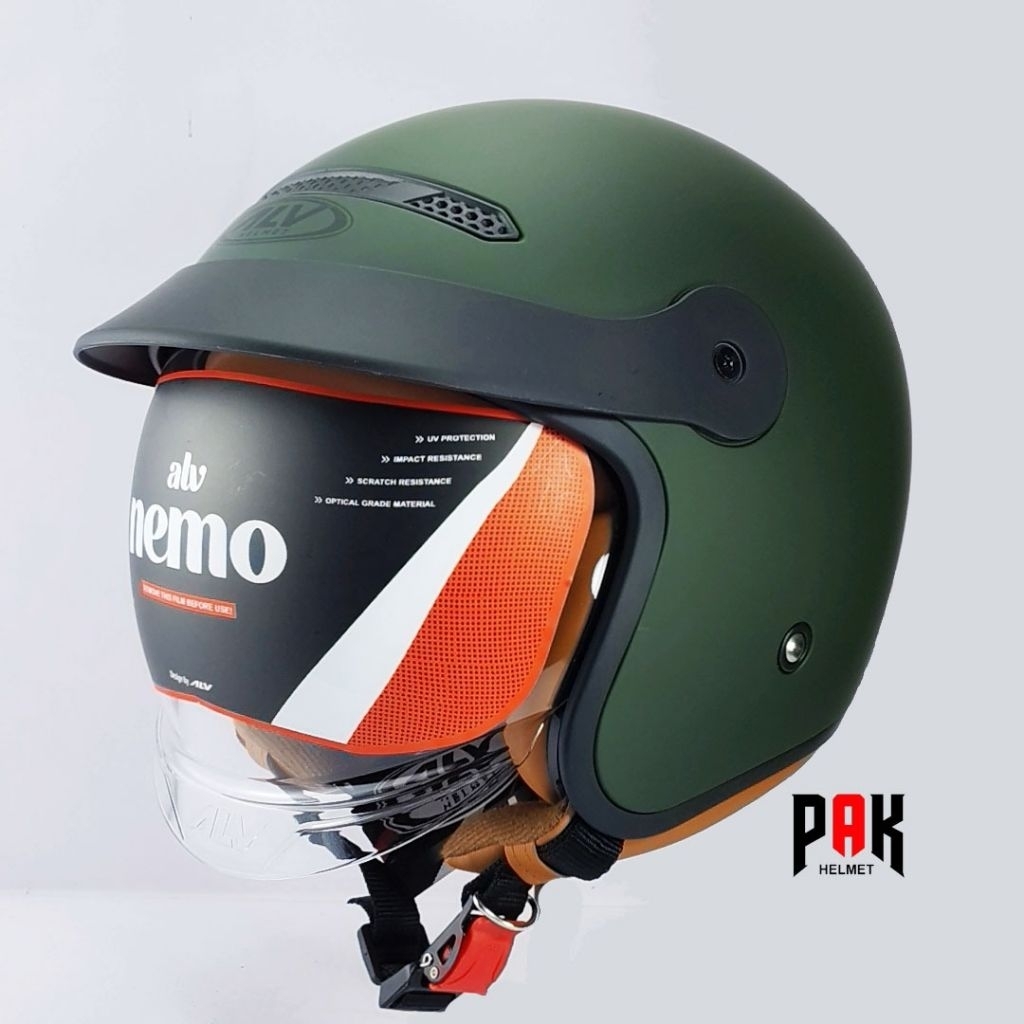 ALV NEMO Full Visor Half Face helmet