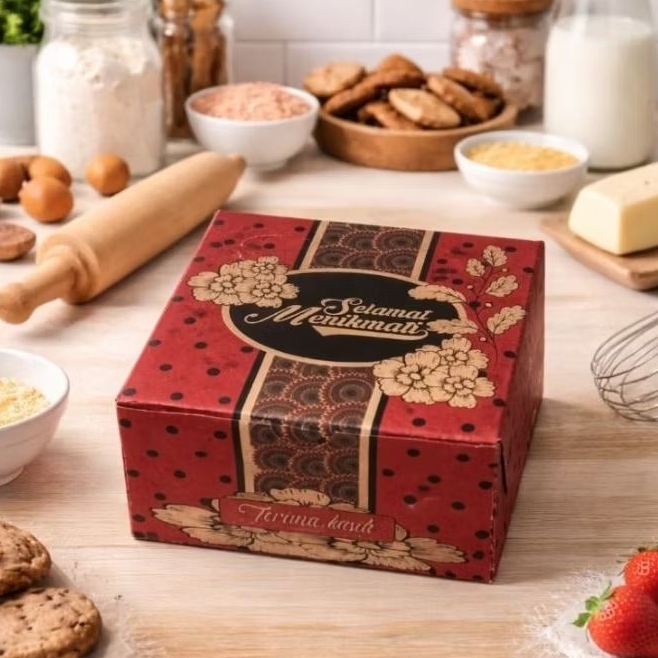 dus snack taurus merah ukuran 12 × 12